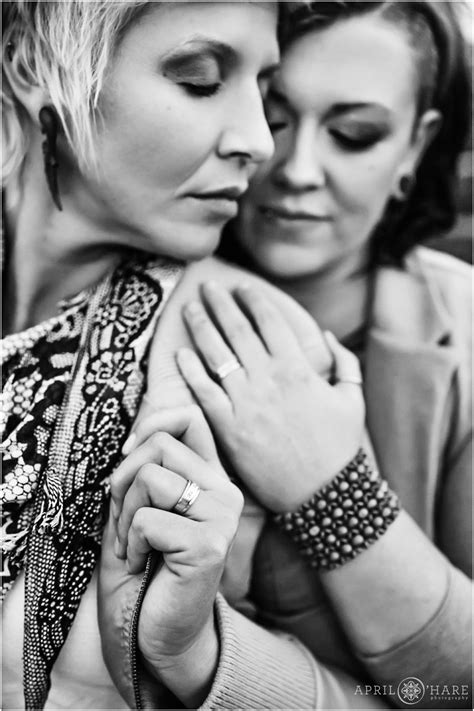Colorado Lesbian Engagement Photos During Spring In Golden