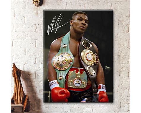 Mike Tyson Boxing Canvas Legendary Boxer Art Print Boxing Etsy