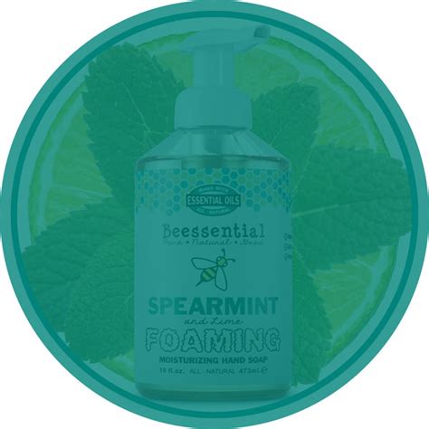 Beessential Spearmint Lime Foaming Soap With Rich And Luxurious Foam