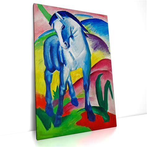 Blaues Pferd Franz Marc Poster Oder Leinwand Bild Auf Keilrahmen