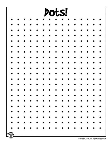 Printable Dots Game Woo Jr Kids Activities Childrens Publishing