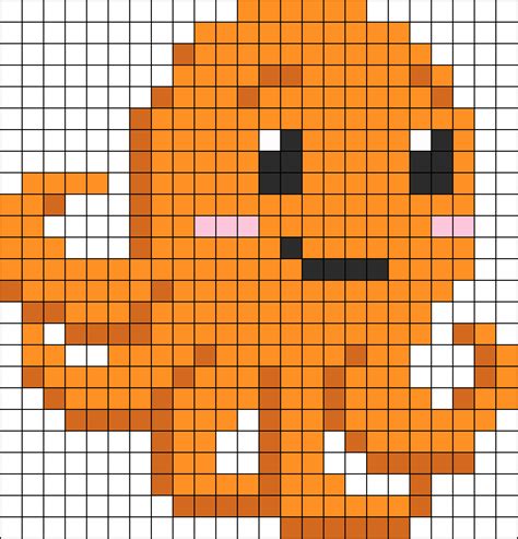 Happy Octopus Perler Bead Pattern Bead Sprites Animals Fuse Bead