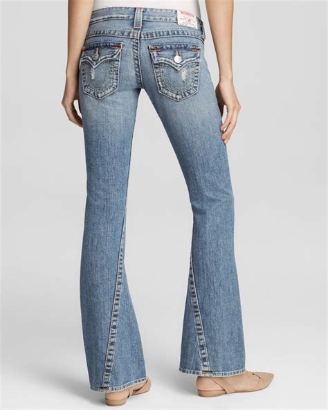 Lyst True Religion Joey Original Low Rise Flare Jeans In Destroyed In