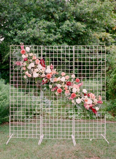 Diy Floral Ceremony Backdrop By Bloom Culture Flowers Flower Wall