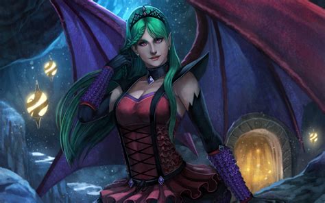 Fantasy Art Artwork Vampire Evil Dark Angel Succubus Girl Girls Women Woman Female