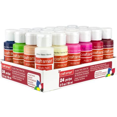 Many artists and crafters are attracted to acrylic paint for these reasons. Buy the Acrylic Paint Value Pack By Craft Smart™ at Michaels