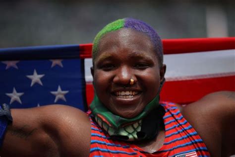 Raven Saunders Twerks After Olympic Win Then Protests On The Podium