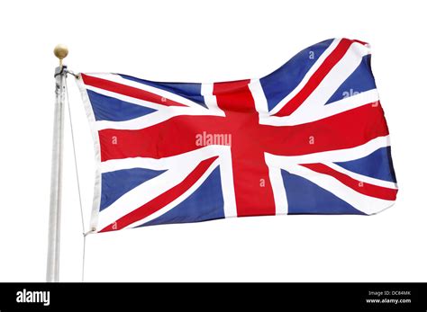 Union Jack Flag Of The United Kingdom Isolated On A White Background