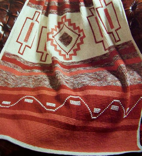 Awesome Geometric Southwest Indian Afghan Crochet Pattern
