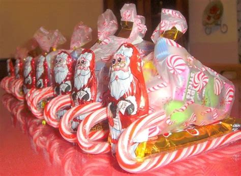Christmas Party Games Christmas Candy Crafts Candy Sleigh Candy Crafts