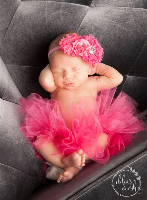 Azlyn Collection Hot Pink Newborn Tutu W Headband Infant Baby Girl