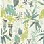 A Street Descano Flower Green Botanical Wallpaper Sample 2656 004015SAM 