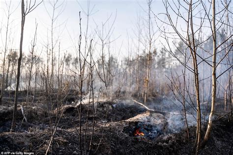 Dramatic Aerial Pictures Capture Ferocity Of Chernobyls Forest Fires Daily Mail Online