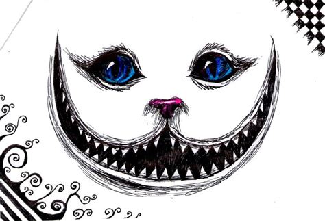 Chesire Cat Scetch 2 By Kittycat727 On Deviantart Skulls Drawing Art