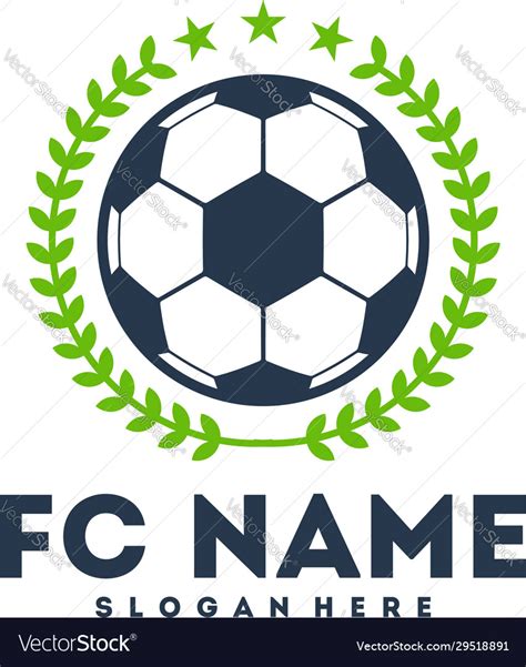 Simple Soccer Football Badge Logo Designs Soccer Vector Image