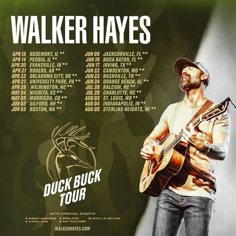 Walker Hayes Duck Buck Tour Country Music News International
