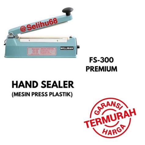 Promo Hand Impulse Sealer Press Plastik 30Cm Body Besi Trafo Besar Fs300 Diskon 33 Di Seller