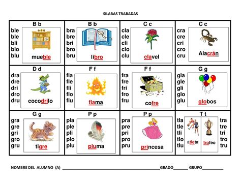 Silabarios En Gran Formato Imagenes Educativas