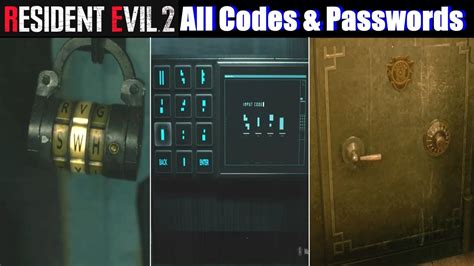 Remake, you're going to have to do a lot of exploring. RE2 Locker Codes & Safe Combinations - Resident Evil 2 ...