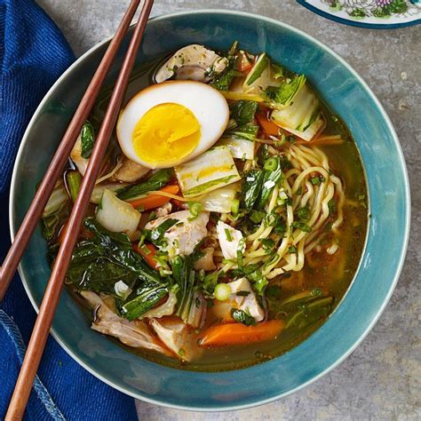 You can find a proper vegetable ramen recipe here. Chicken Ramen with Bok Choy & Soy Eggs Recipe - EatingWell