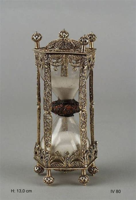 Treasures And Beauty “ 17th Century South German Silver Filigree Hourglass In The Green Room