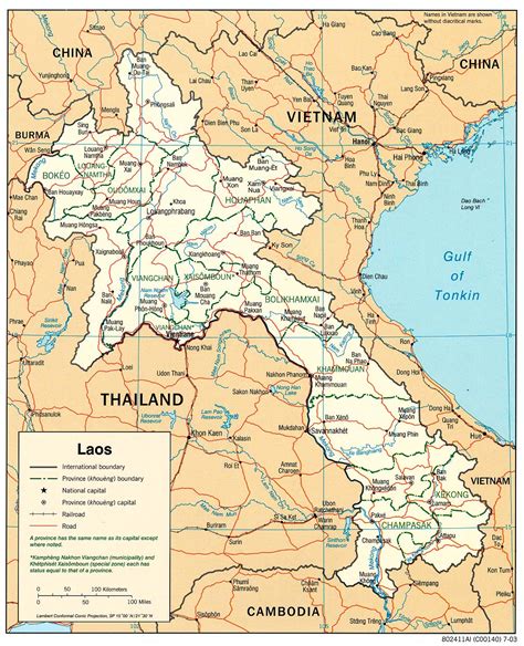 Lao Peoples Democratic Republic Maps