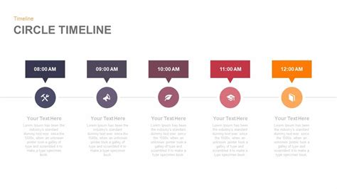 Circle Timeline Powerpoint Template And Keynote Slide
