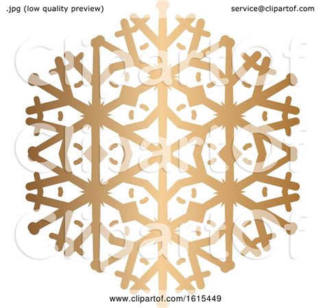 Gold Winter Christmas Snowflake By Kj Pargeter 1615449