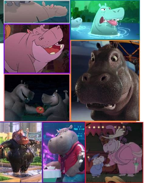 Fictional Hippos In Each Film Version By Zielinskijoseph On Deviantart