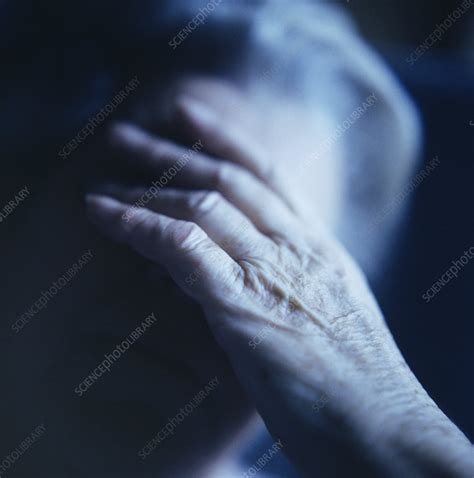 Depressed Elderly Woman Stock Image M2450812