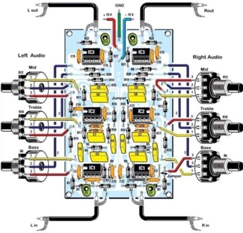 One of the best features of the circuit is that it is controlled by mono potentiometer and has a loudness for this feature, the switch in the circuit is used. Stereo Tone Control