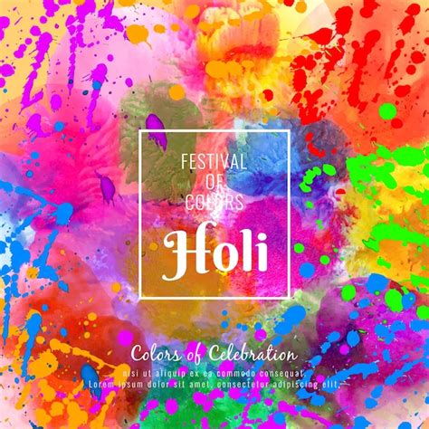 Premium Vector Abstract Happy Holi Colorful Festival Celebration