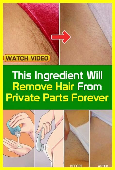 This Ingredient Will Remove Hair Forever From Private