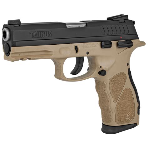 Taurus Th9 9mm 17rd 425 Barrel Semi Automatic Pistol Blacktan Finish