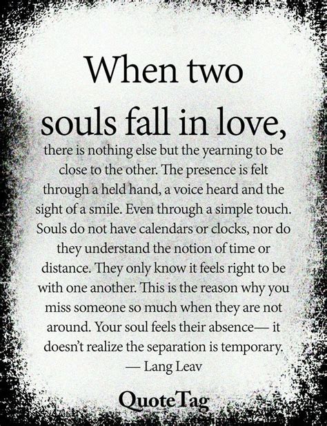 When Two Souls Fall In Love Love Quotes For Him Romantic Soulmate
