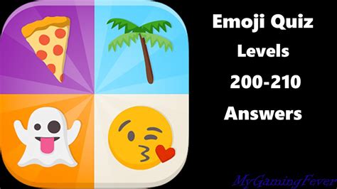 Emoji Quiz Levels 200 210 Answers Youtube