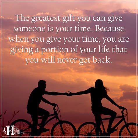 The Greatest T You Can Give Someone Is Your Time ø Eminently