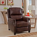 Sofaweb.com Rivington Brown Premium Top Grain Leather Recliner Chair ...