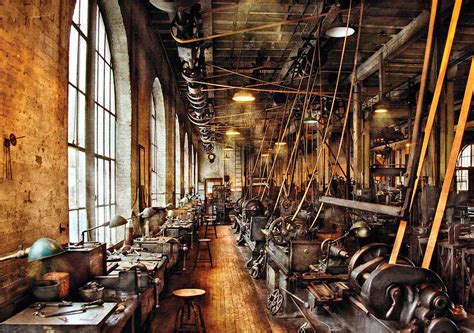 Machinist Machine Shop Circa 1900s Photograph By Mike Savad