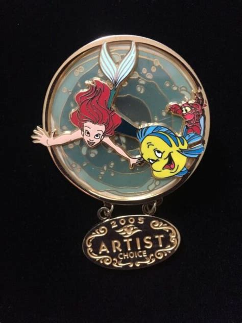 Disney Dcl Artist Choice March 2005 Little Mermaid Ariel And Friends Spinner Pin Ebay