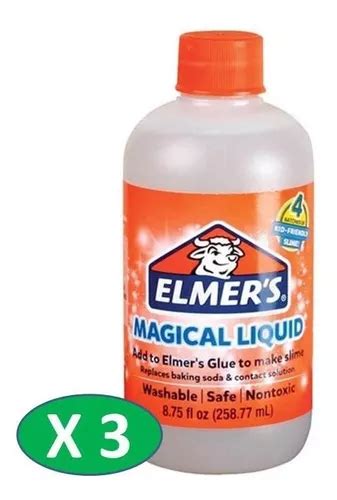 Liquido Mágico Para Hacer Slime Elmers 3 Pack Envío Gratis