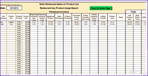6 Inventory Excel Template Free Excel Templates Excel