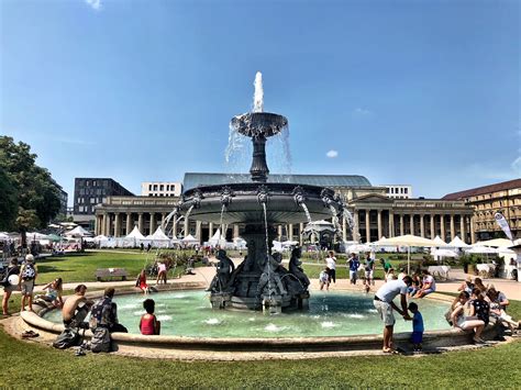 Lazy Afternoon in Stuttgart's Palace Square