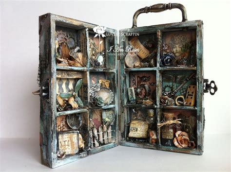 Inside Steampunk Configuration Box Altered Art Projects Shadow Box