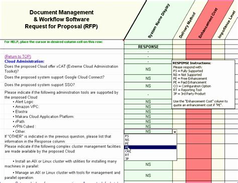 Document Management System Excel Template Images