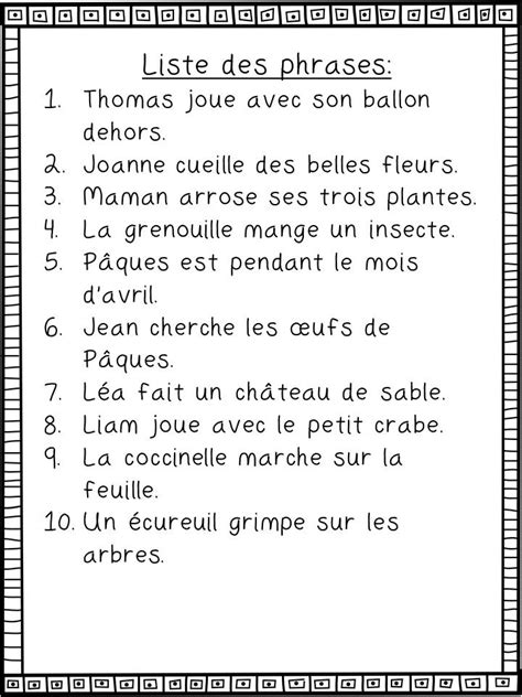 Le printemps  phrases mêlées