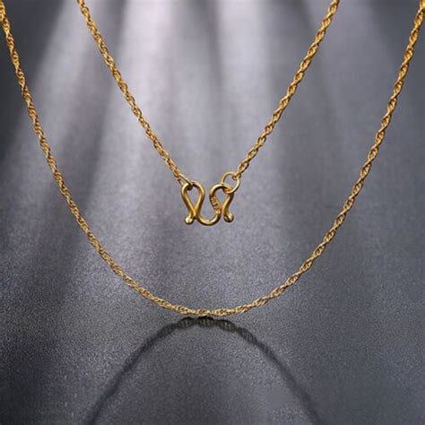 Pure 999 24k Yellow Gold Chain Women 12mm Hinge Link Necklace 157 236 Ebay