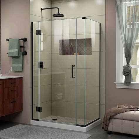 dreamline unidoor x 40 in w x 34 3 8 in d x 72 in h frameless hinged shower enclosure in
