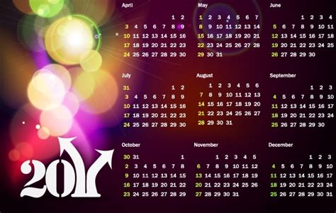 Free Vectors Colorful 2011 Vector Calendar Anonymous