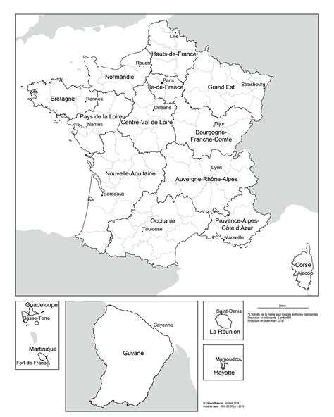Une Nouvelle Carte Des Régions Françaises — Géoconfluences